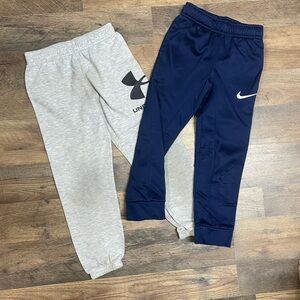 Under Armour and Nike Kids Jogger Pants - Gray and Blue